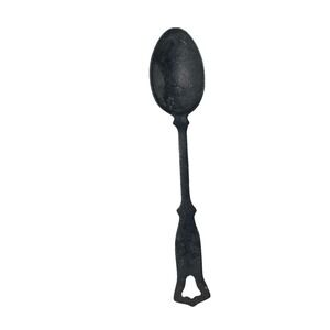 Vintage Cast Iron Cowboy Ladle Spoon Western Pioneer Chuckwagon Campfire Utensil